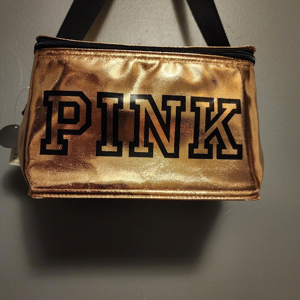 PINK Victoria's Secret cooler bag in rose gold